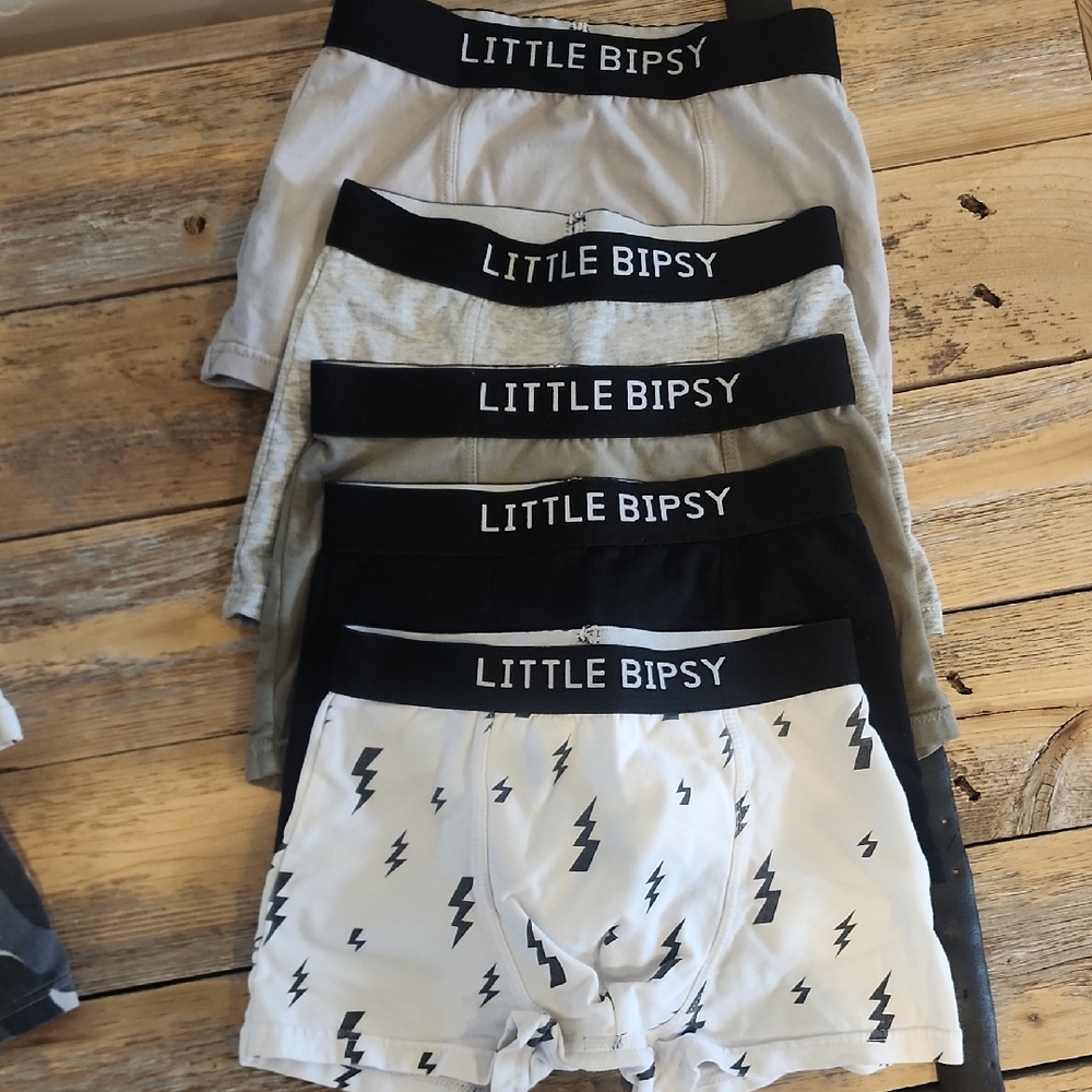 Little Bipsy Kids Boxer Briefs Set - Black, Gray, White